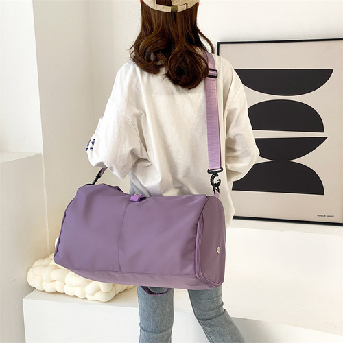 Cross-border new women's yoga bag fitness bag with dry and wet separation, wear-resistant, large capacity storage travel bag