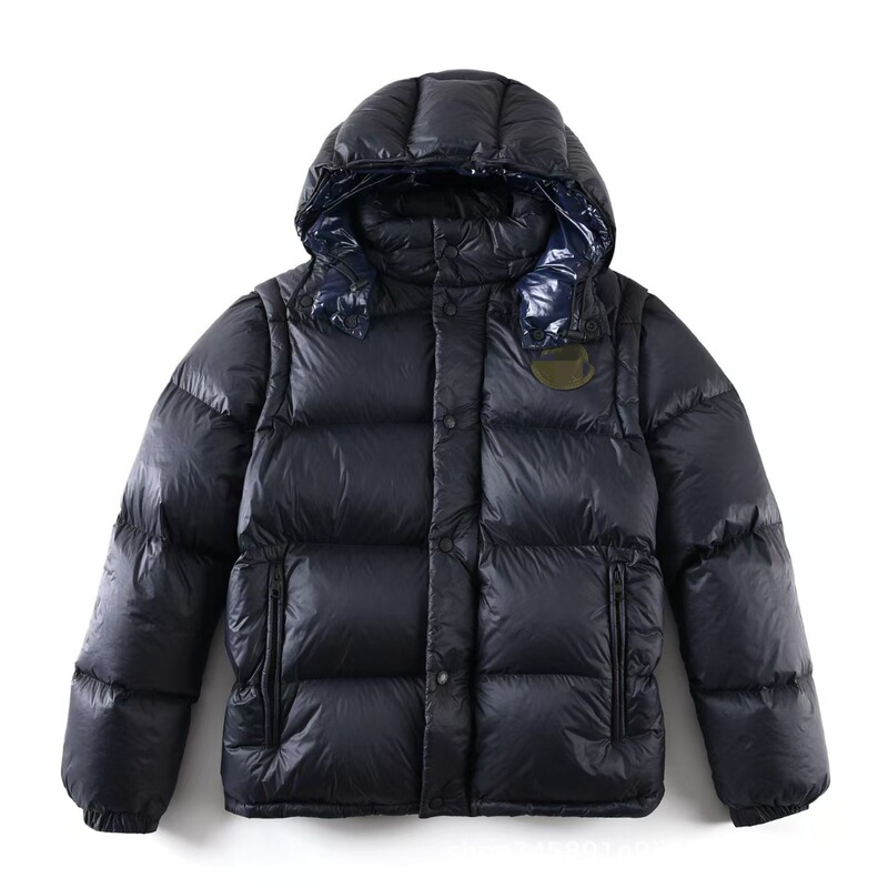 Montblanc down Jacket with Detachable Hood, Convertible into a Vest, Sleeveless Style, Winter Unisex Two-In-One down Coat, High-End Montblanc down Jacket with Detachable Hood, Convertible into a Vest, Sleeveless Style, Winter Unisex Two-In-One down Coat, High-End