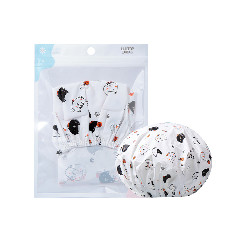 Ramila de dibujos animados lindo gorro de ducha adulto gorro de ducha EVA baño banda de pelo pañuelo C0815