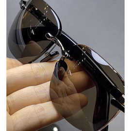 纯天然水晶国宝级高档高端墨镜茶色太阳镜养目抗疲劳石头