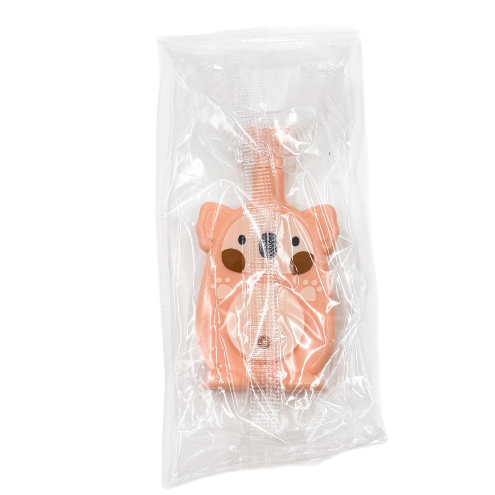 Cepillo de dientes manual en forma de U para bebés y niños pequeños, cepillo de dientes de silicona para limpieza bucal, herramienta de cepillado de cerdas suaves.