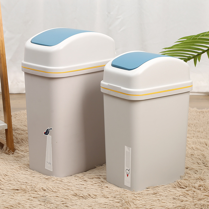 スイング蓋トイレゴミ箱家庭用リビングルーム寝室キッチンスリットフリップ蓋厚みのある正方形の紙バスケットメーカー卸売|undefined