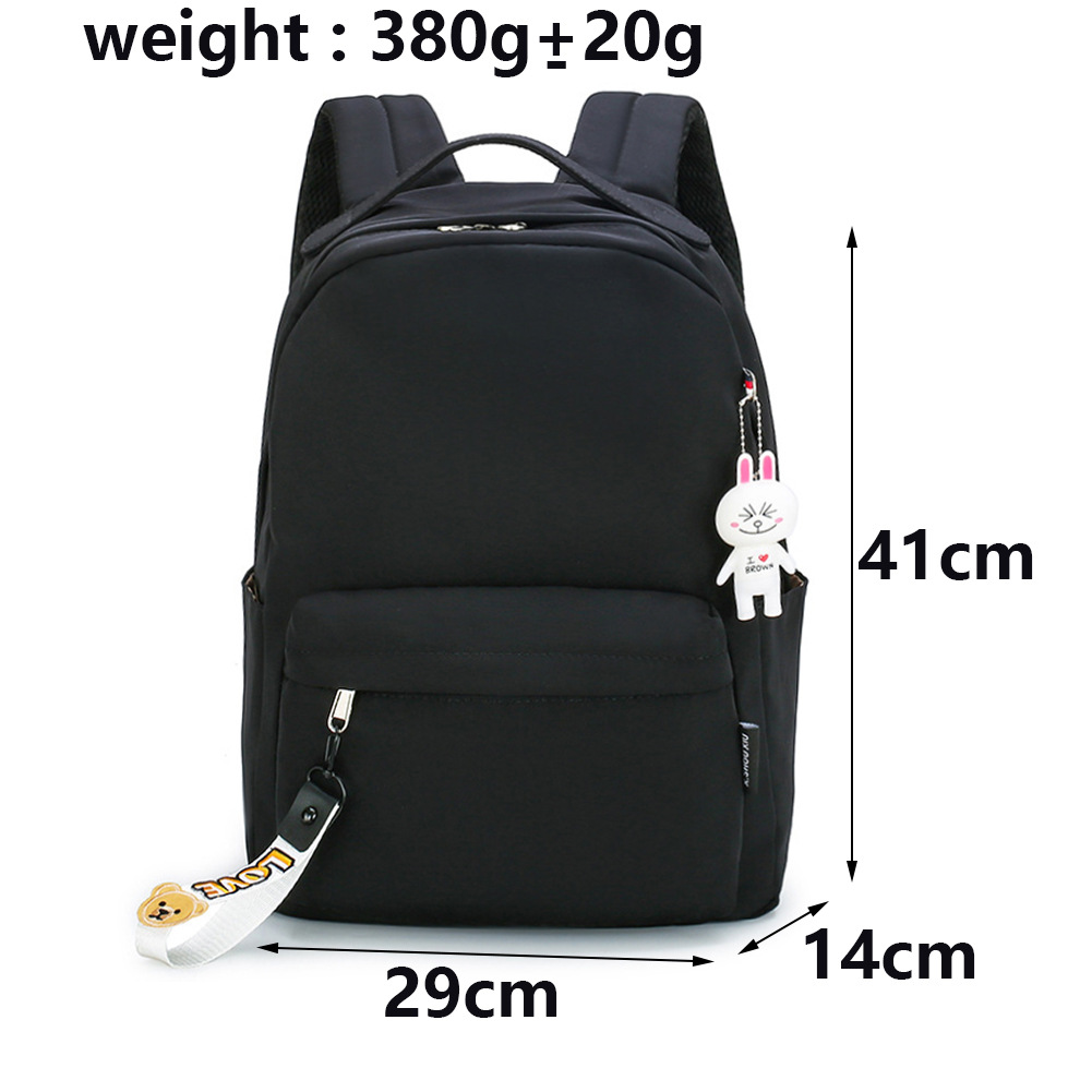 MOCHILA - PEQUENO PIRATA - 13 / Popular game peripherals elementary and middle school students' schoolbags rabbit pendant large capacity backpack travel bag (single piece)