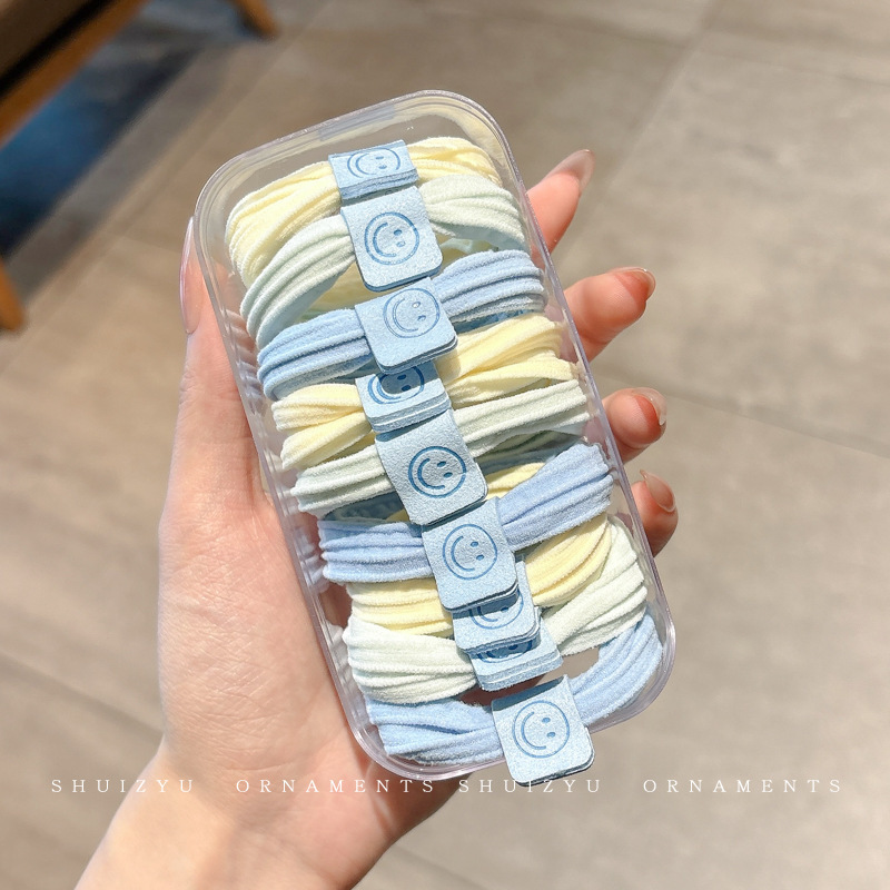 Cuerdas de cabello de cola de caballo de alta elasticidad, banda de goma duradera, anillo de cabello de mujer, 2025 nuevo toque de cabello de primavera y verano de alta gama