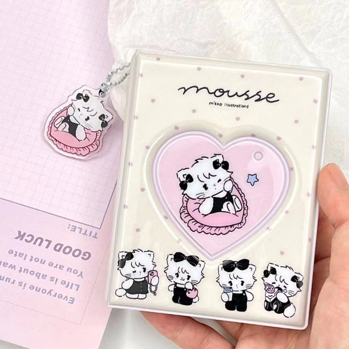 New MIKKO Star-chasing Card Storage Album One Palace Card Album Three-inch Photo Album Star Cute Girl