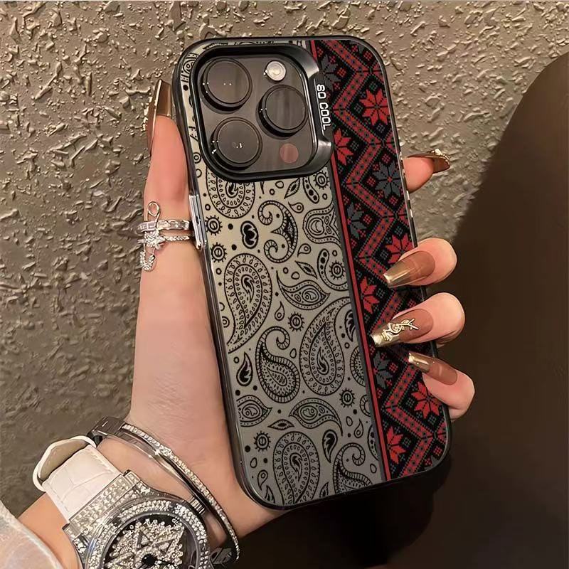 Totem personalizado transfronterizo para iPhone 16 funda para teléfono móvil Apple 15promax/14 anti-caída 13pro12 Europa y América