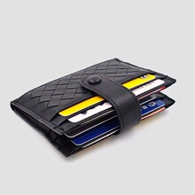 新款羊皮手工编织男女多卡位卡包真皮轻便小巧女士卡片钱包卡套