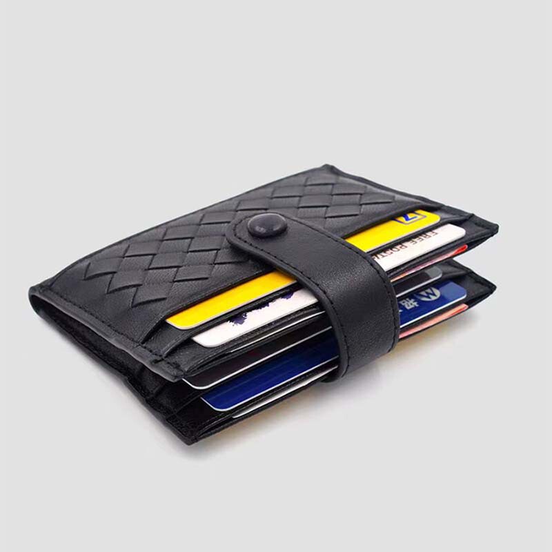 New Goatskin Hand-Woven Men's and Women's Multi-Card Slot Card Holder Genuine Leather Lightweight Compact Women's Card Wallet Card Holder New Goatskin Hand-Woven Men's and Women's Multi-Card Slot Card Holder Genuine Leather Lightweight Compact Women's Card Wallet Card Holder