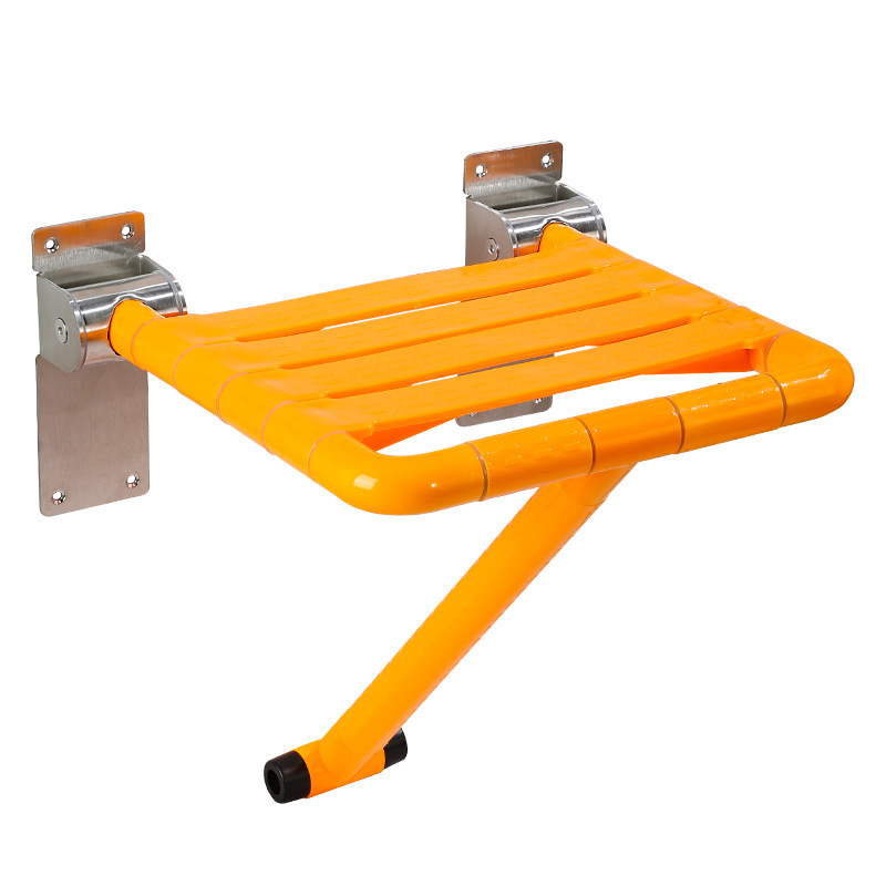 Bathroom folding stool wall shower seat anti-slip toilet for the elderly disabled toilet bath