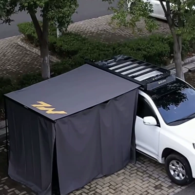 Avtomobil dam çadırları Tent Canopy Thickened Oxford Cloth - three-sided-enclosure-3-5-people