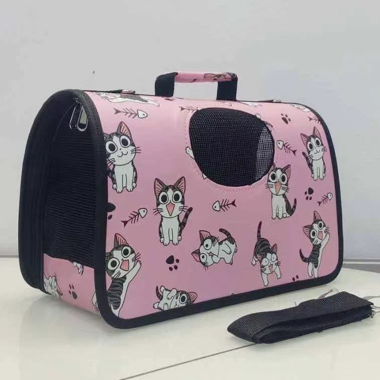 メーカー直送の猫バッグ、ペットバッグ、マルチカラーオプション、ポータブル、通気性、折りたたみ式、大容量のショルダー猫バックパック|undefined