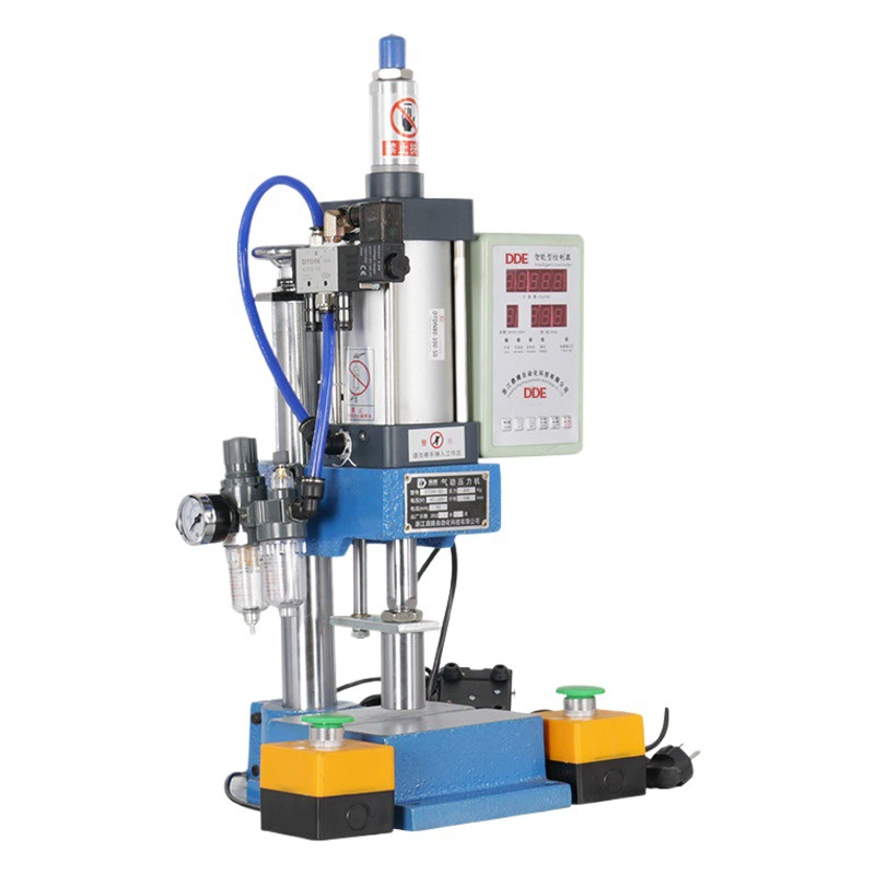 Пневматический штамповочный пресс Четырехколонный трехпластинчатый цилиндр 5 маленький настольный 20-тонный пресс 1 одностоечный C-образный полулук Заводская инструкция