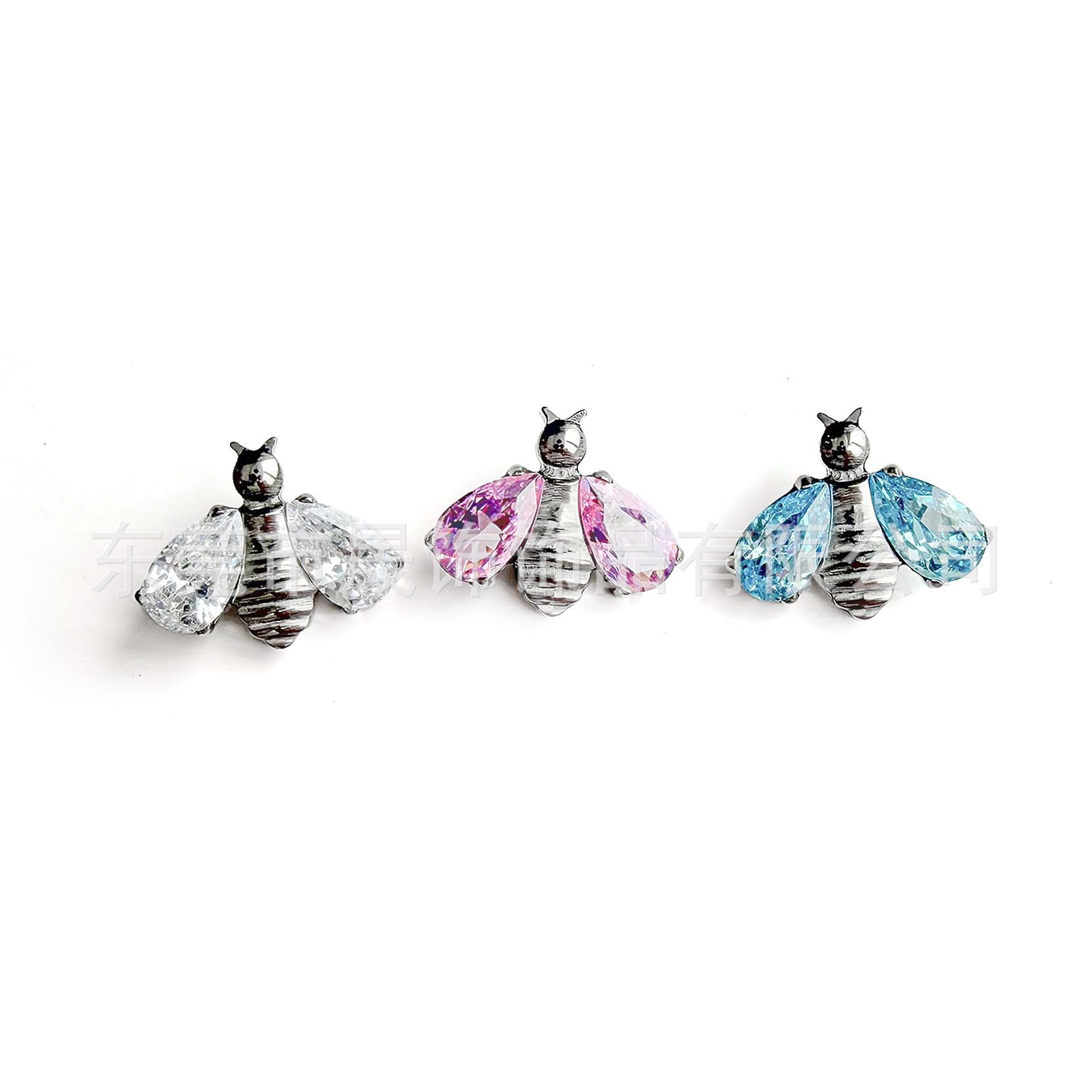 Titanium Alloy Ear Stud F136蜜蜂 Studded Cubic Zirconia Ear Stud G23 Titanium Helix Cartilage Stud Ear 饰