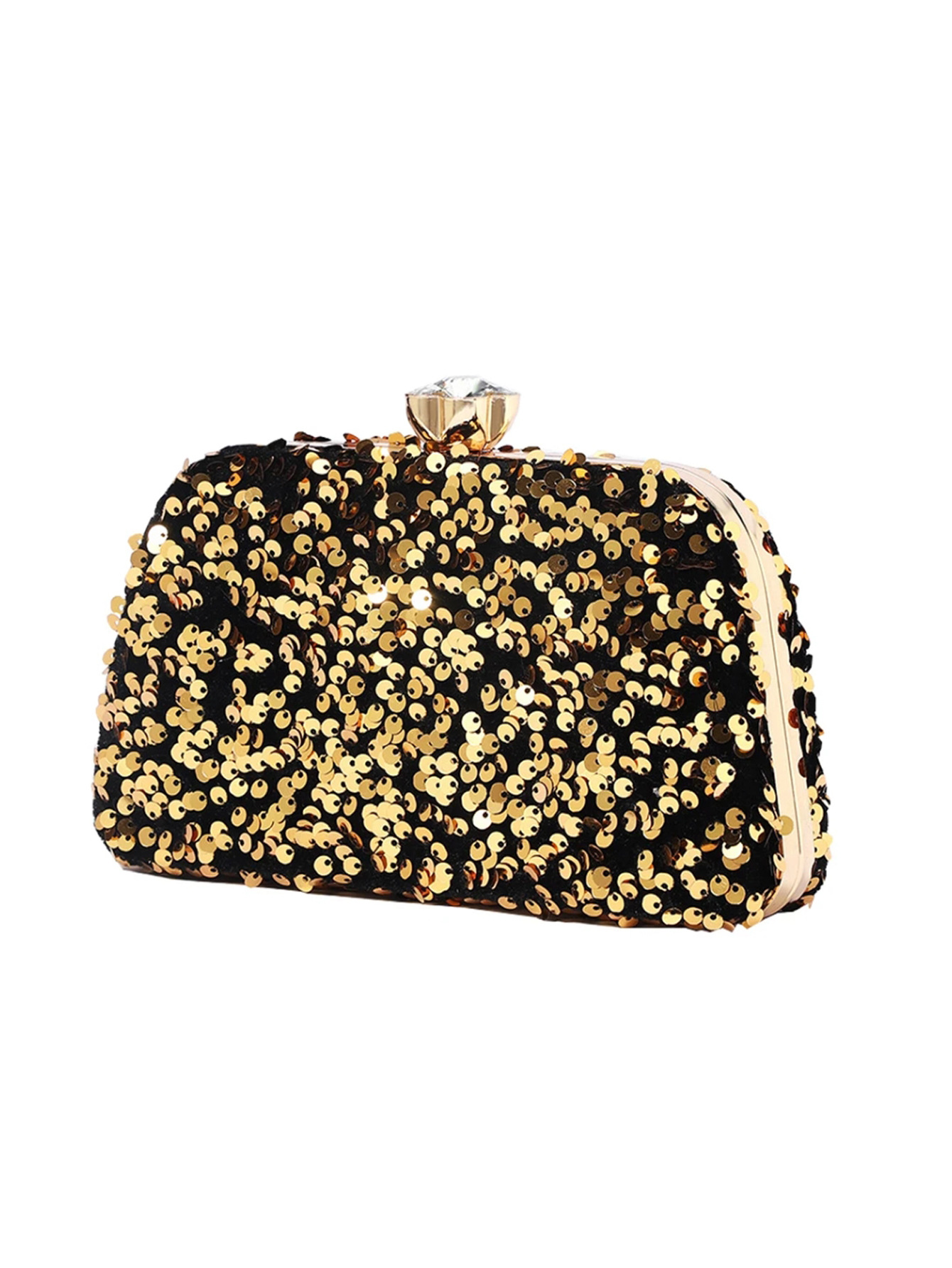 Dress Beaded Sequin Shiny Clutch High-end Fashion Evening Bag_voghion.com