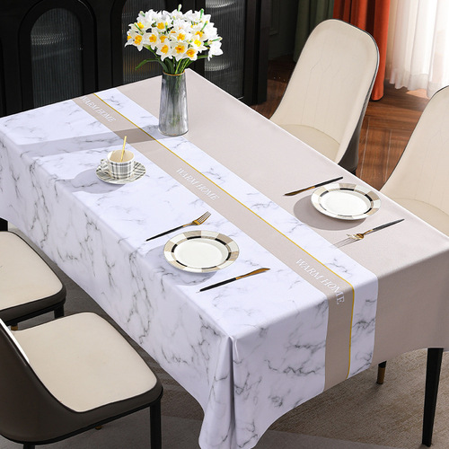 Benzhi light luxury home tablecloth ins windproof waterproof and oilproof tablecloth simple coffee table cloth tablecloth table mat home