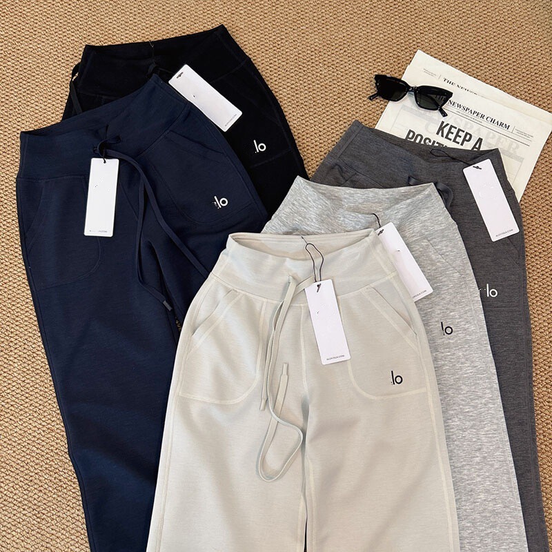 Lo Fitness Air Pants Loose Versatile Sports High-Waisted Slimming Casual Pants Comfortable Drapey Long Pants for Women