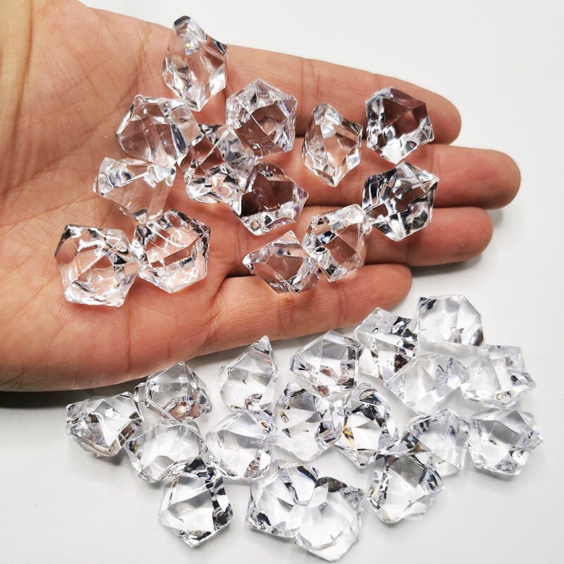 Acrylic Asymmetrical Simulated Crystal Ice Decoration Props Bar Bar Accessories Multi-Faceted Transparent Stones