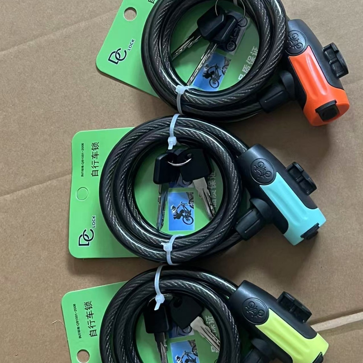 Cerradura de bicicleta de montaña gruesa cerradura de bicicleta cerradura de alambre de acero cerradura de alambre de acero cerradura de bicicleta equipo de viaje