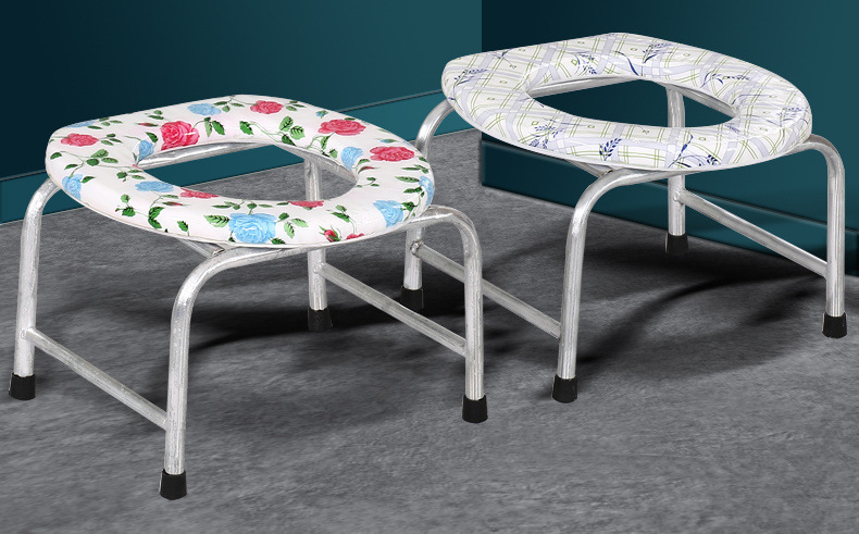 Elderly people's toilet chair, toilet stool, pregnant women's toilet chair, toilet with potty, bucket, stool chair, toilet bowl, postpartum care stool details Picture