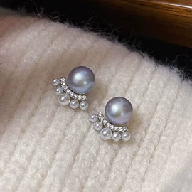 耳钉;项链;天然珍珠耳饰