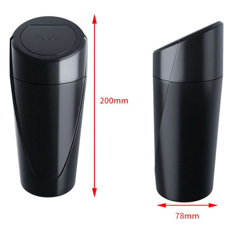 Nuevo producto transfronterizo, bote de basura para automóvil, cubo de almacenamiento para automóvil doméstico multifuncional, cenicero, mini bote de basura para automóvil