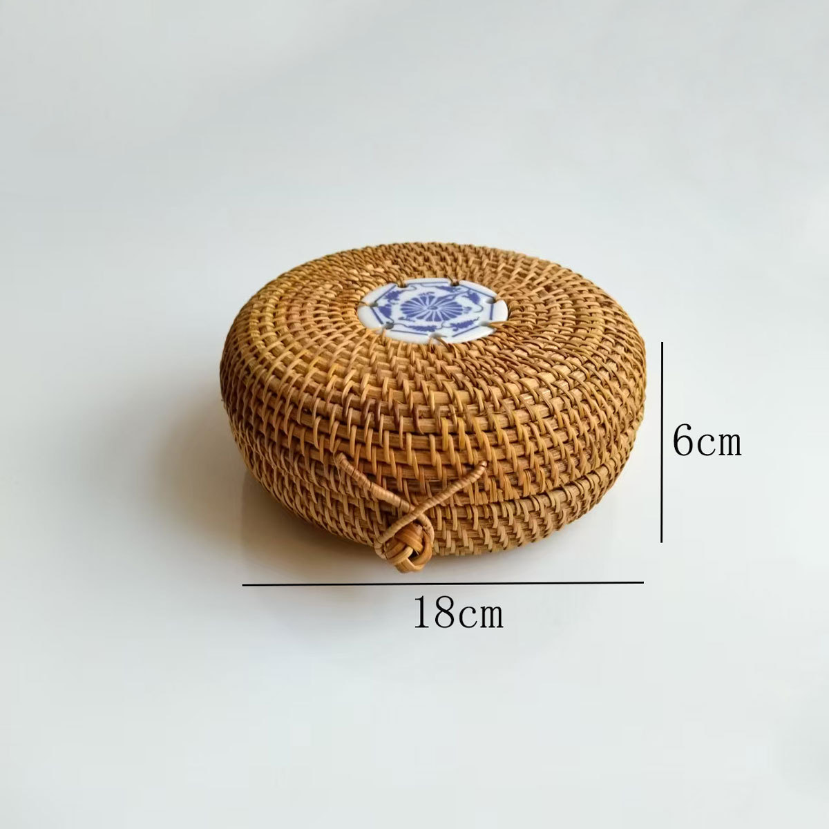 둥근 모서리 차 상자 18*6cm