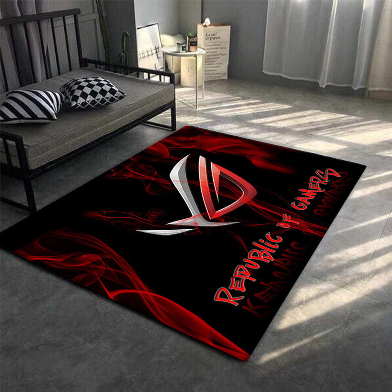 Alfombra sala de estar resistente a la suciedad y fácil de cuidar consola de juegos transfronteriza sofá mesa de centro manta antideslizante y resistente a la suciedad alfombra de terciopelo de cristal para dormitorio