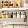 household Caster Storage rack Punch holes Pull-out suspension Glass Condiment bottles kitchen cupboard Shelf wholesale