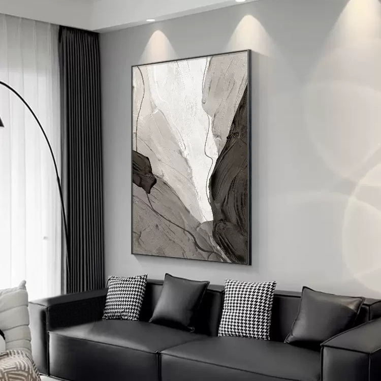 簡約現代客廳裝飾畫黑白抽象走廊過道裝飾畫高級感沙發背景牆掛畫