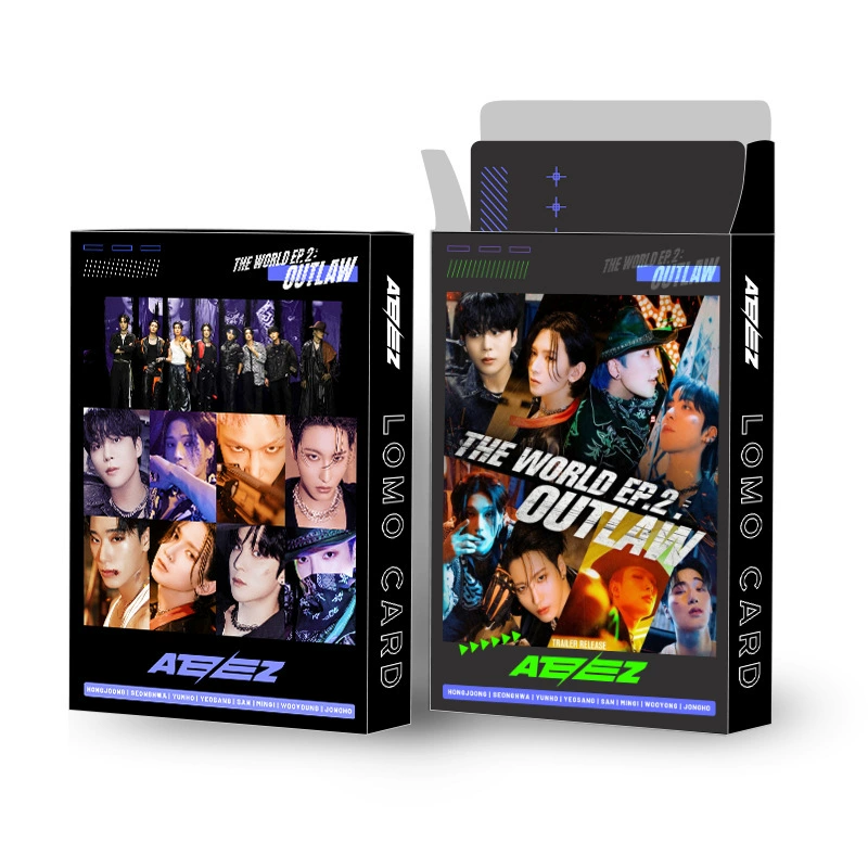 Spot 3R большая карта Ateez звезда вокруг 30 двойной стороны LOMO карта новый альбом фото карта поздравительная карта