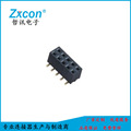 排母2.0MM H=4.3MM 25P 双排 180° SMT