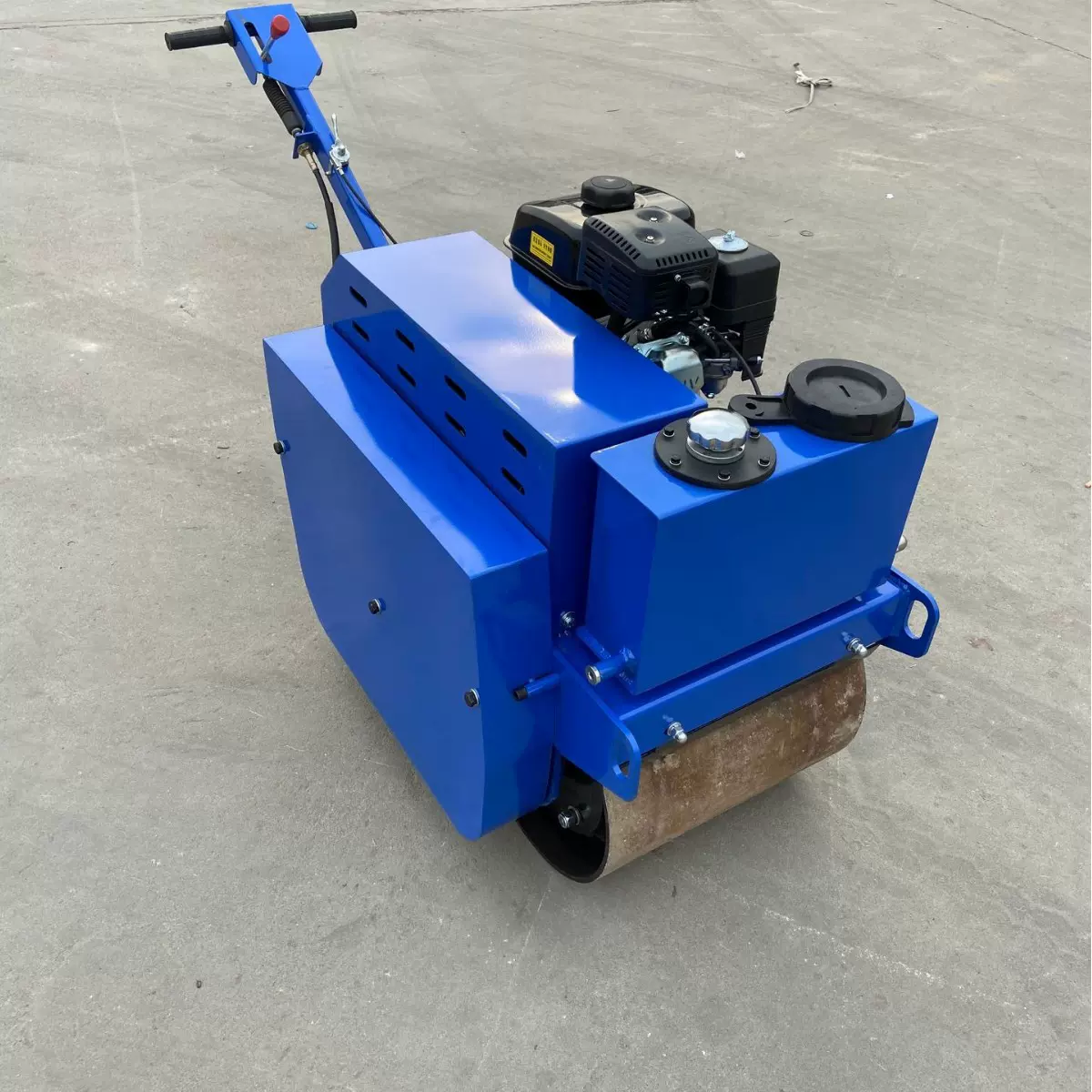 钢轮宽450MM手扶双钢轮压路机 汽油柴油两款发动机窄沟压实回填土