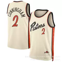 Wholesale New 2025 Season Pistons #2 Cade Cunningham Basketball Jersey Adult Tank Top