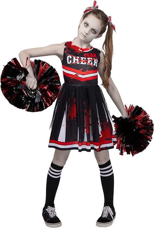 クロスボーダー新しいハロウィーンパーティー衣装海賊パフォーマンス服子供デジタル印刷チアリーディングパフォーマンス服|undefined