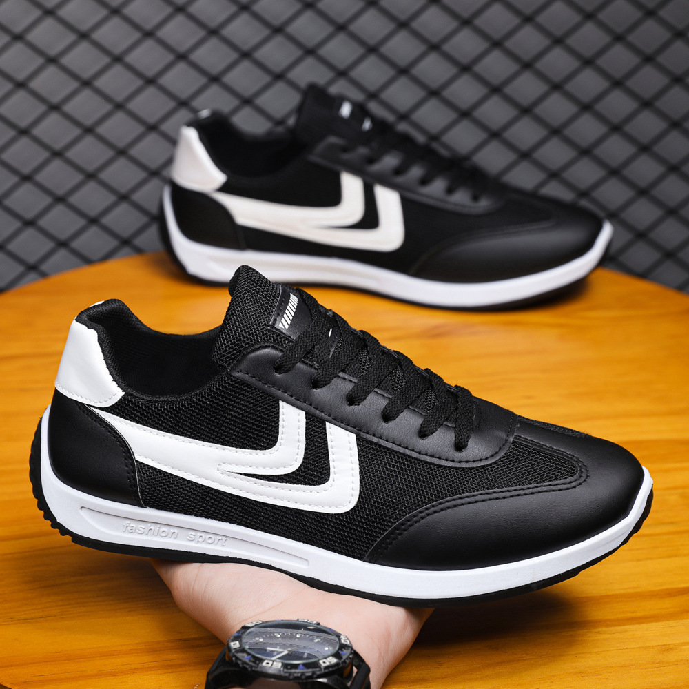 Zapatos casuales transpirables de verano para hombres, zapatos planos para estudiantes, zapatos blancos, zapatos deportivos para hombres, deportes diarios, zapatos casuales
