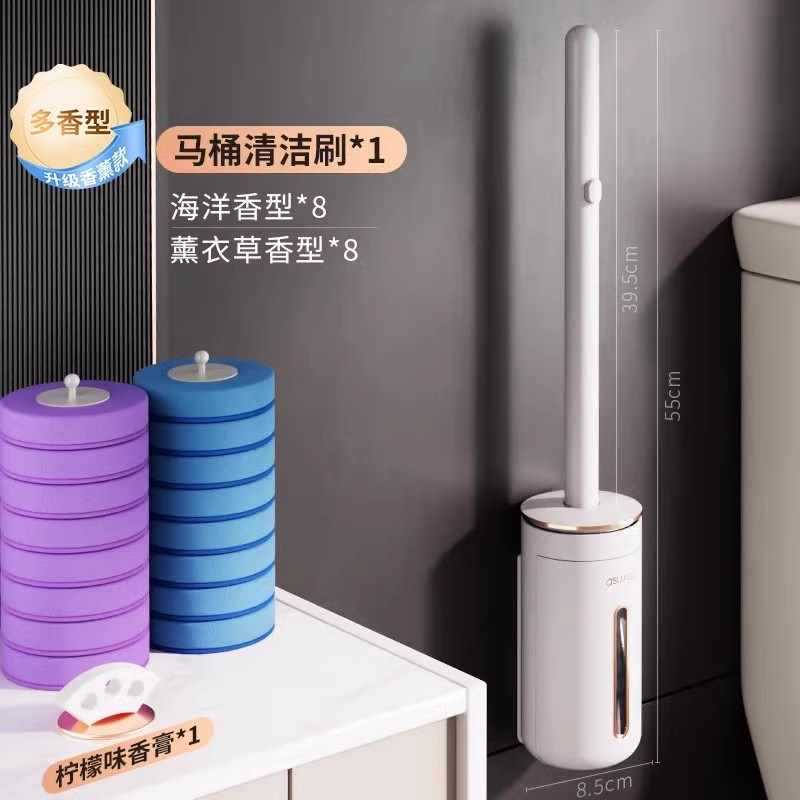 Esquina muerta doméstica sin limpieza colgada en la pared cepillo de lavado de inodoro cabeza de cepillo nuevo 2023 cepillo de inodoro desechable conveniente reemplazo