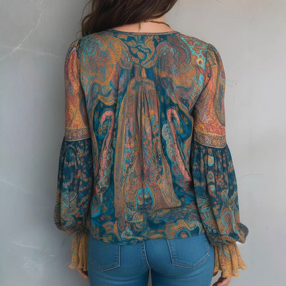 2026 Cross-Border European And American Independent Site Casual Vacation Bohemian Ethnic Style Printed_ecoleips.com