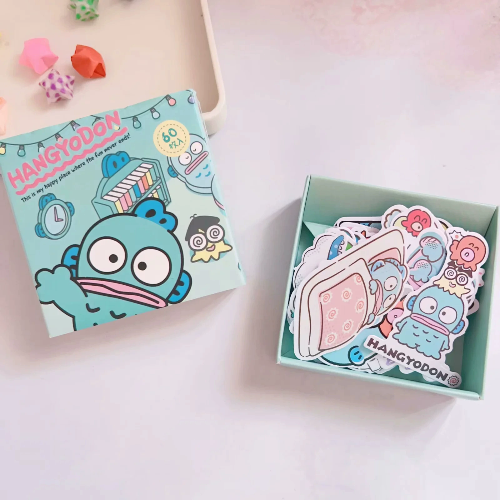 Cartoon [Japanese-style boxed sticker PC Kuromi Hutton ins cute DIY hand account material student stickers]