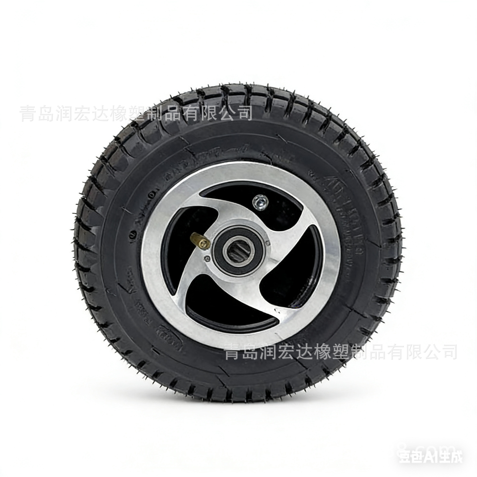 9-Inch 9×350-4 Scooter Tire, Electric Vehicle Tire, Aluminum Alloy Wheel, Inflatable Wheel, Amusement Park Wheel