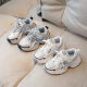2024 autumn new children's sneaker men's and women's mesh breathable running shoes soft bottom children's shoes dad shoes wholesale