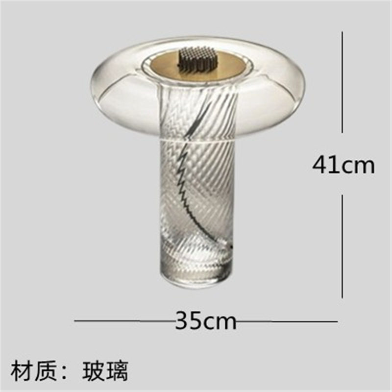 クリエイティブデザイン北欧シンプルで豪華な電気スタンド寝室ベッドヘッドランプ感リビング装飾ガラス|undefined