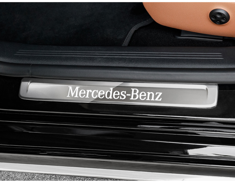 Suitable for the New Mercedes-Benz E-Class E300L/Glc260L/C260L/Gle Door Sill Strip Welcome Pedal Protection Film