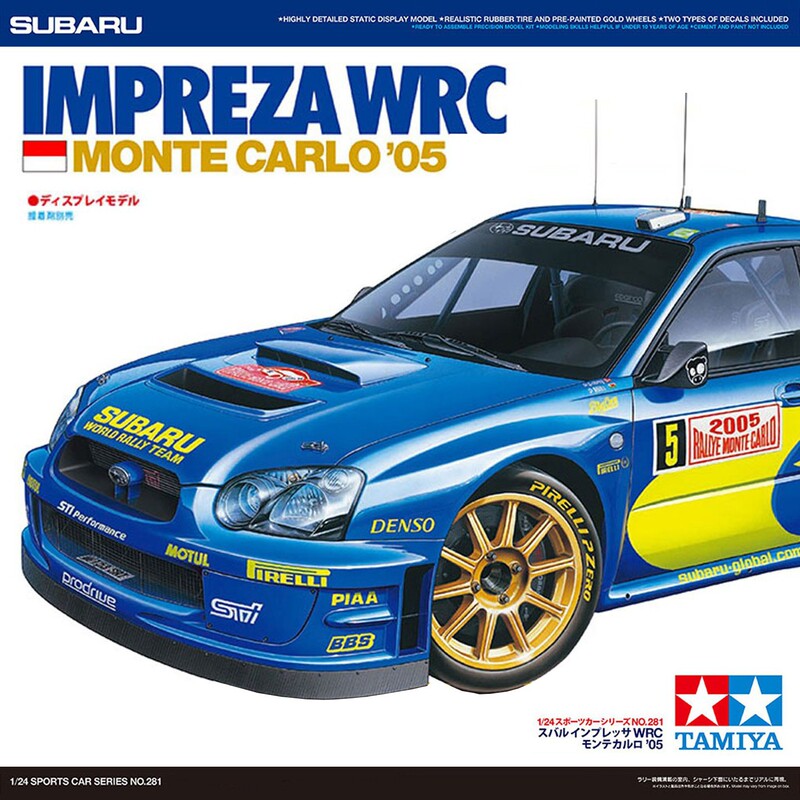 Tamiya Assembled Model 1/24 Subaru Imprezawrc Monte Carlo 2005 24281