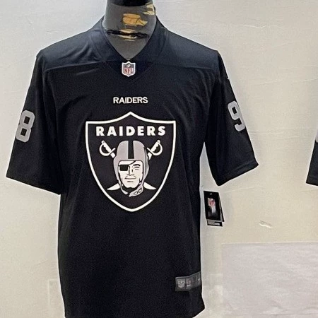 Футболка с разметкой команды 2024 года Raiders 34#Jackson 4 Carr 28#jacobs