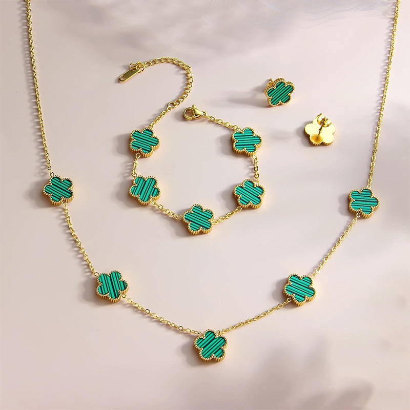 다섯잎클로버 3종세트-그린쉘