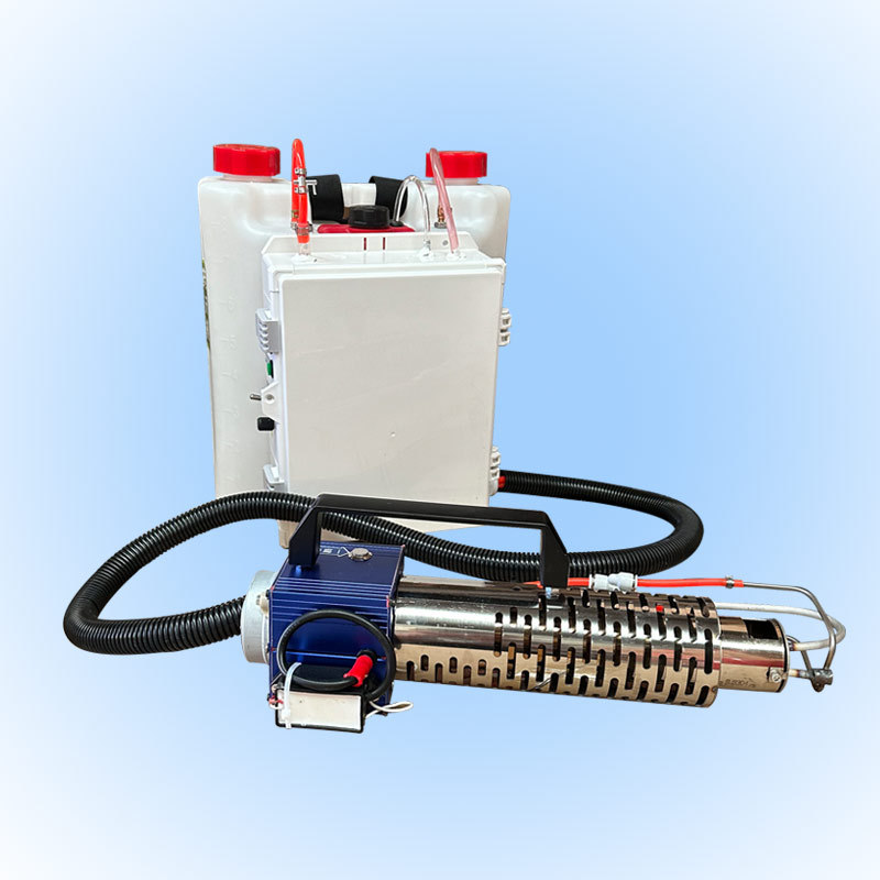 Máquina de niebla de doble propósito de shisha portátil, rociador de tierras de cultivo de huerto, rociador de mochila, máquina portátil de niebla fría