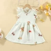 Green dress, with little bears