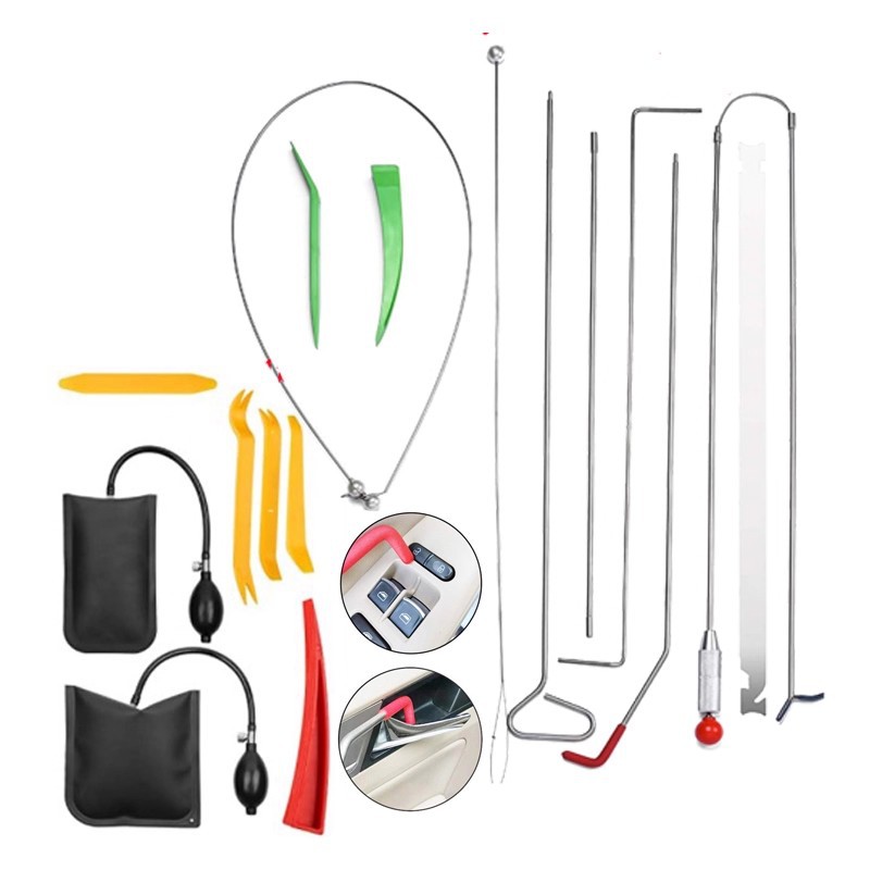 Car Repair Assist Hook Door Lock Tool, Door Opening Airbag