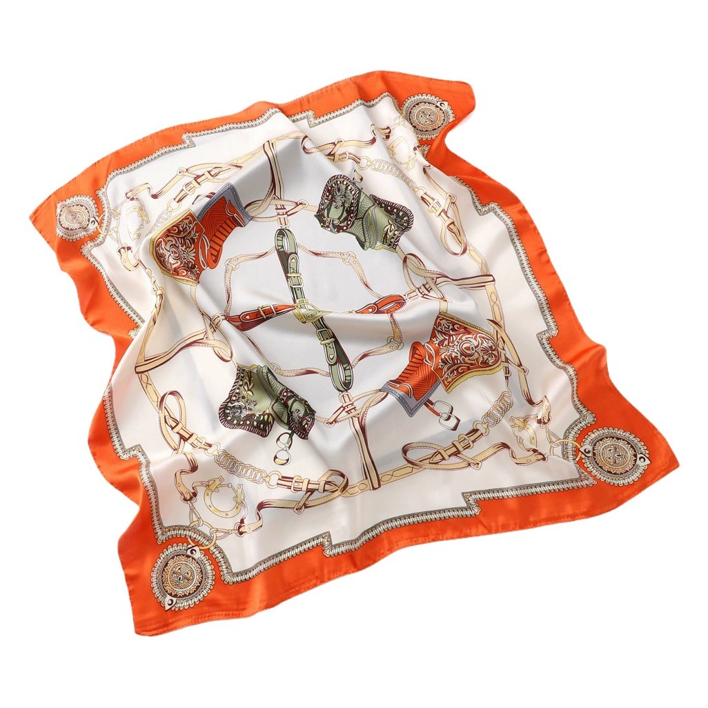 Брендовый шелковый шарф с индивидуальным логотипом, поддержка шелкового шарфа с индивидуальными рисунками и образцами, шелковый шарф, культурно-творческий двусторонний цифровой принт