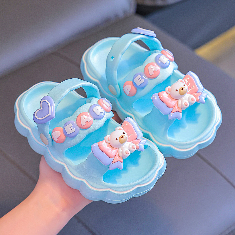 Nuevas sandalias EVA para niños lindos niños dos zapatillas de verano suaves antideslizantes zapatillas de bebé